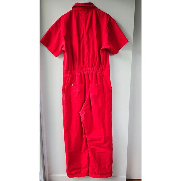 Big Bud Press Mustang Red Coveralls Short Sleeve Jumpsuit Women Size XL Sold Out - Picture 9 of 16